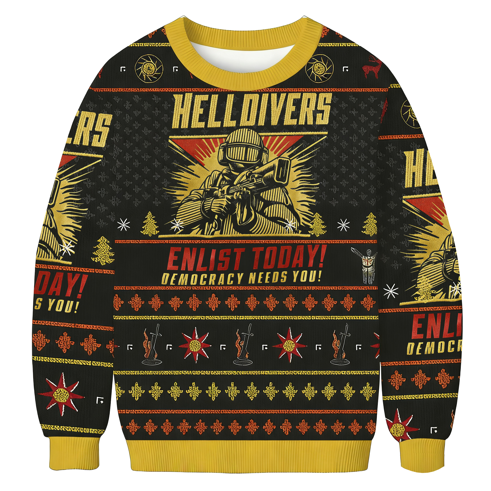 Baddiecat Helldivers Enlist Today Democracy Needs You Ugly Sweatshirt