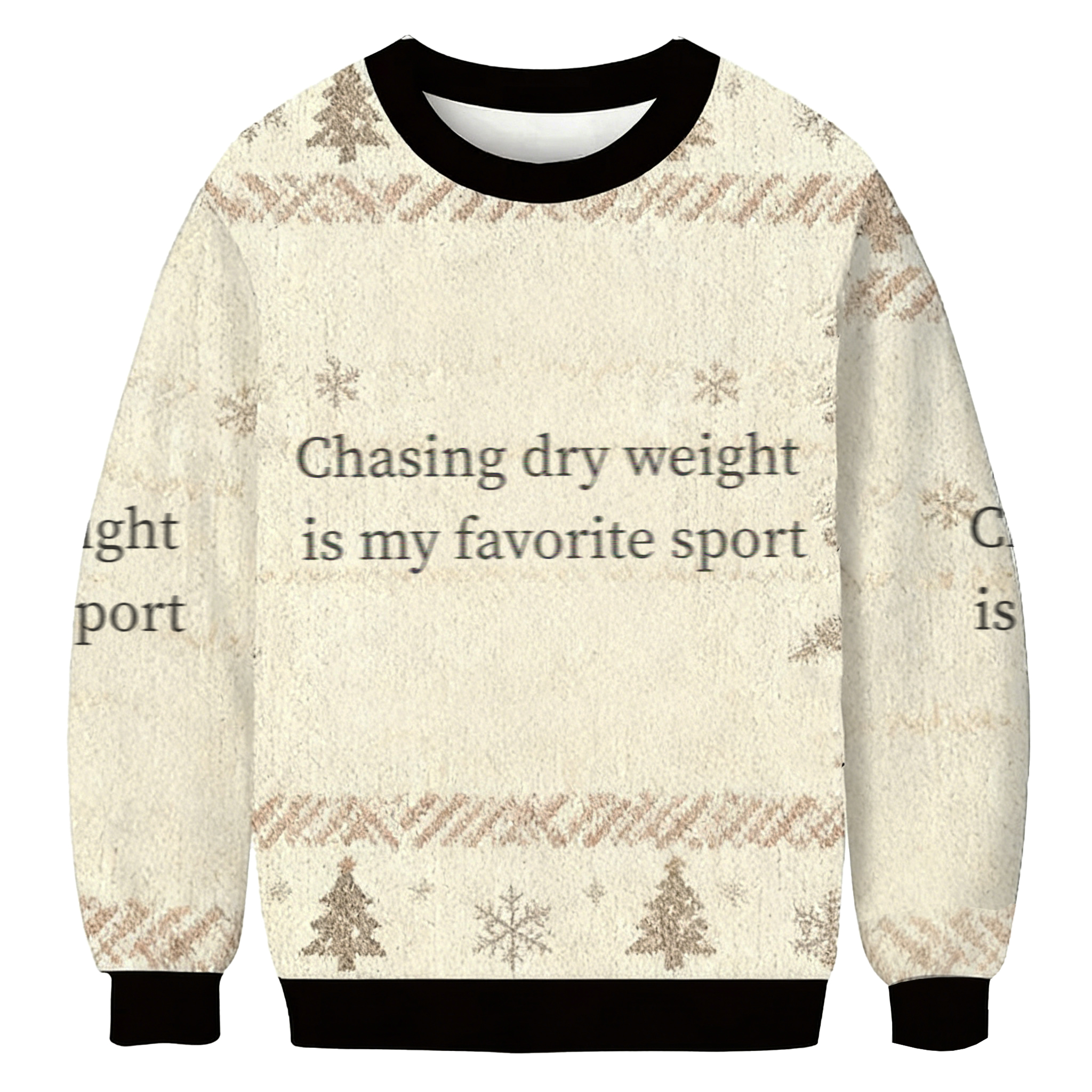 Baddiecat Chasing Dry Weight Is My Favorite Sport Ugly Sweatshirt