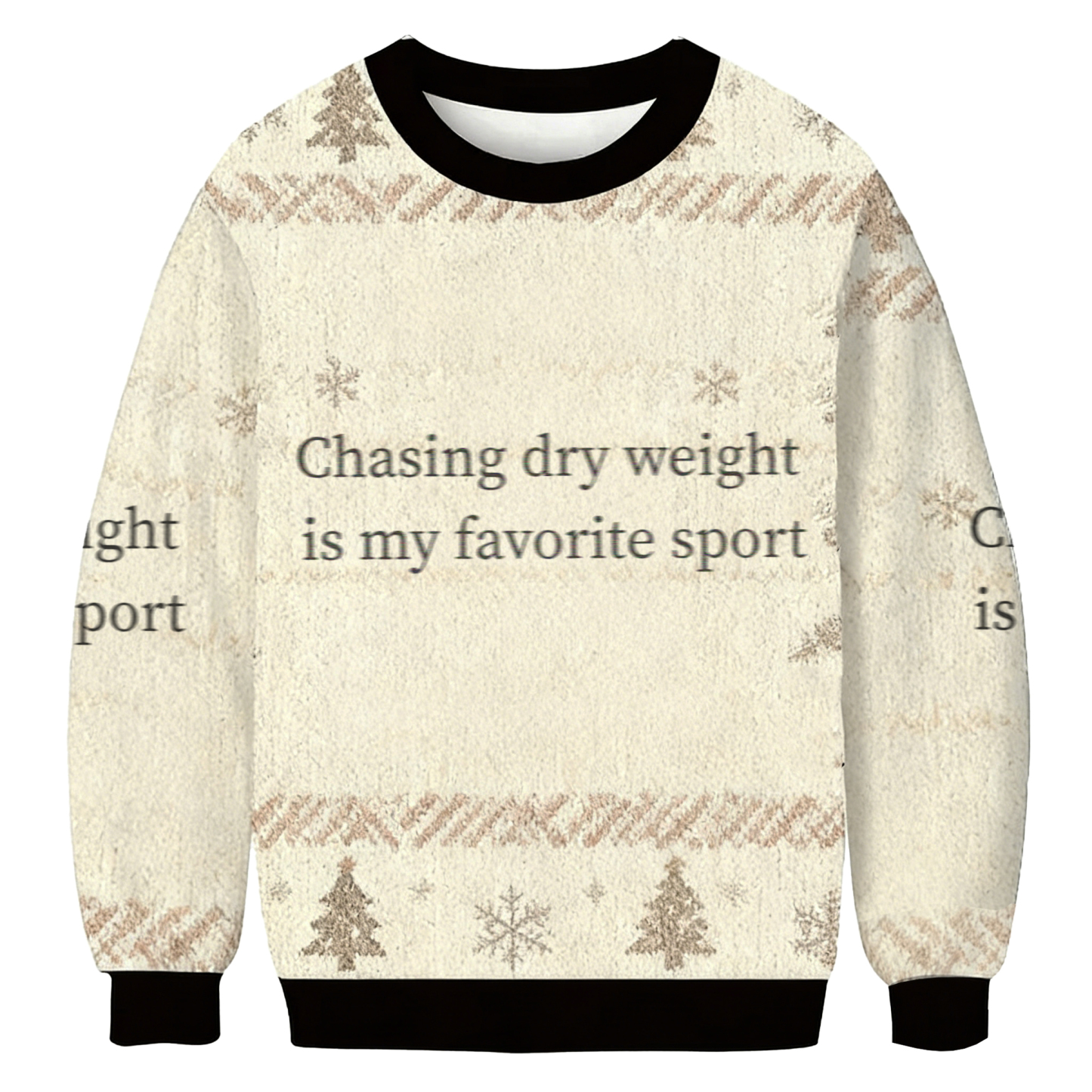 Baddiecat Chasing Dry Weight Is My Favorite Sport Ugly Sweatshirt