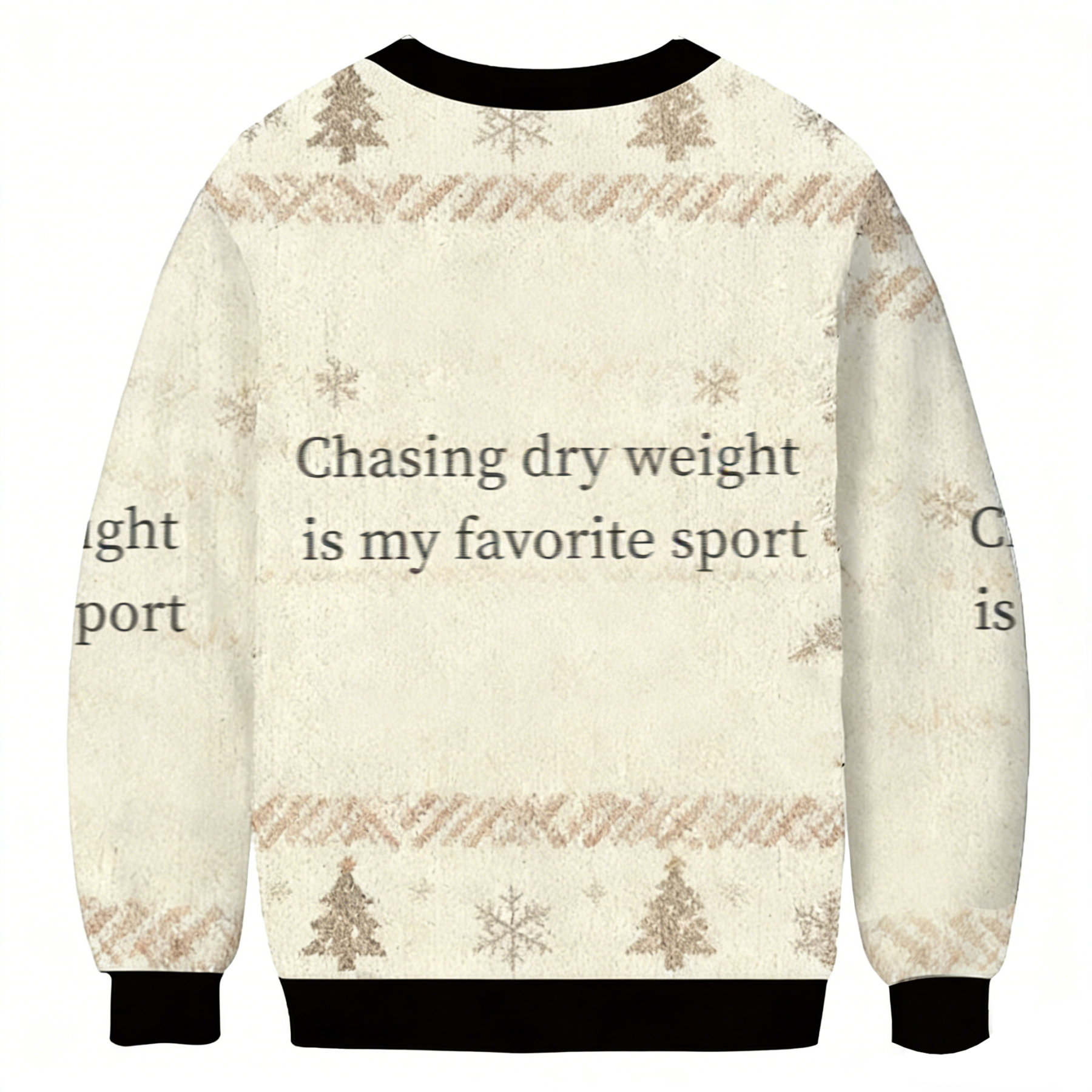 Baddiecat Chasing Dry Weight Is My Favorite Sport Ugly Sweatshirt