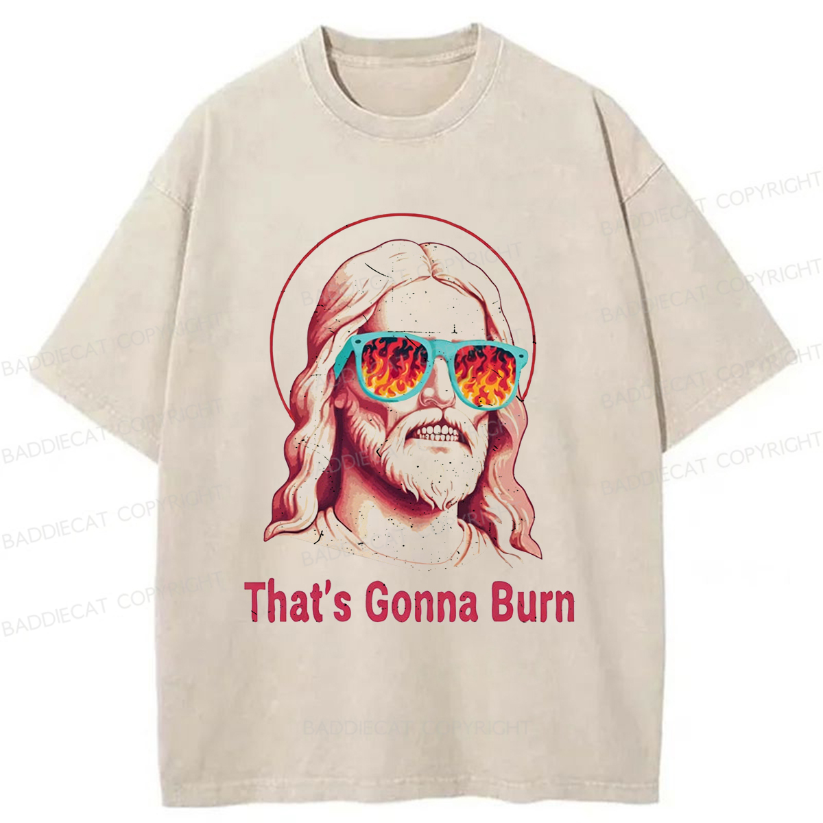 Baddiecat That's Gonna Burn Washed T-shirt