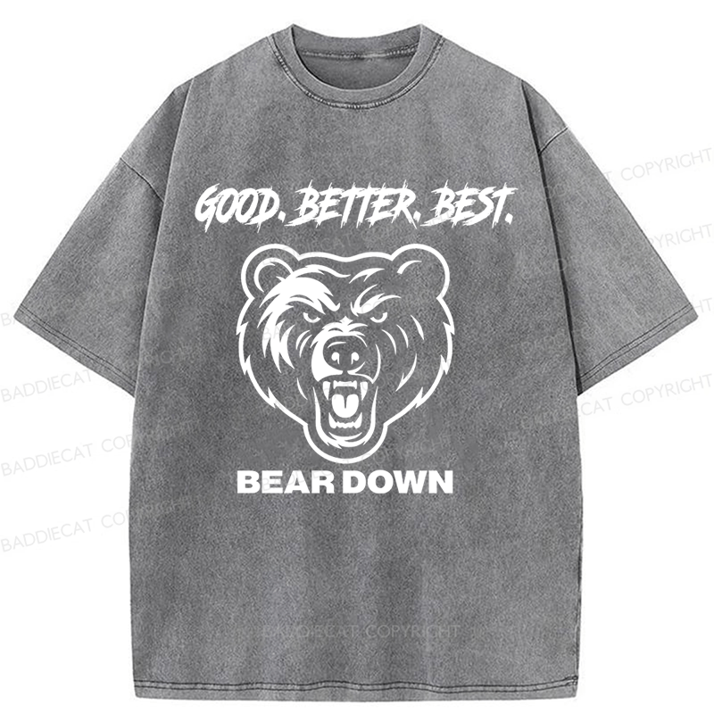Baddiecat Chicago Football Good Better Best Hoodie Washed T-shirt