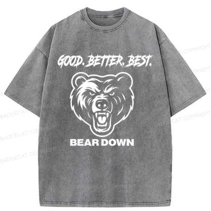 Baddiecat Chicago Football Good Better Best Hoodie Washed T-shirt