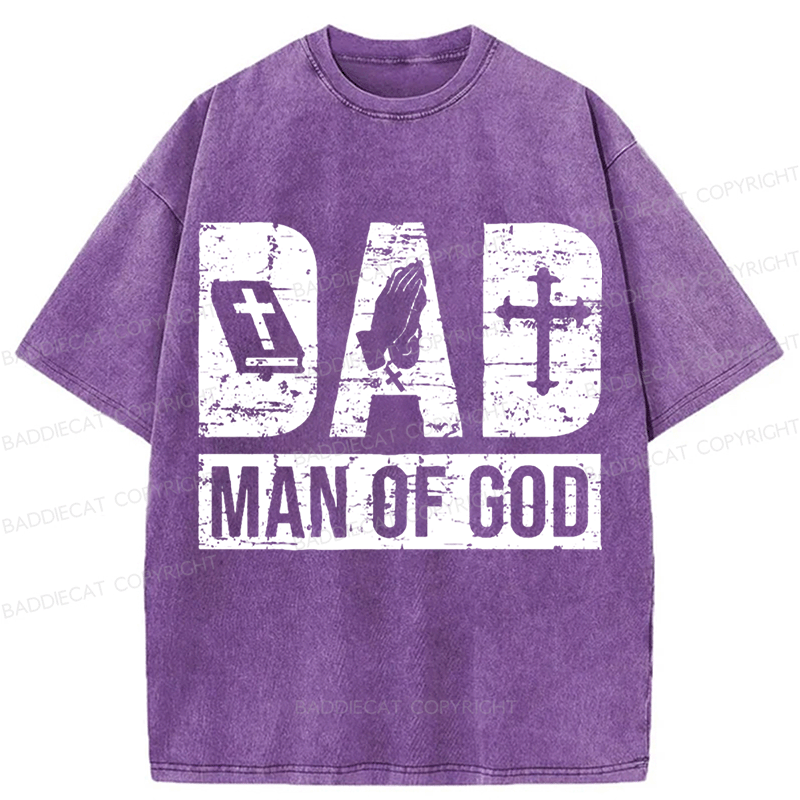 Baddiecat Man Of God Washed T-shirt