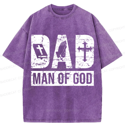 Baddiecat Man Of God Washed T-shirt