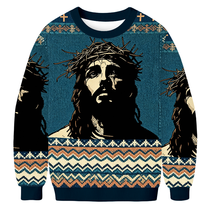 Baddiecat God Faith Ugly Sweatshirt