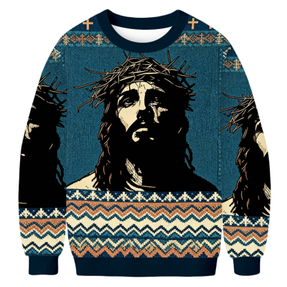 Baddiecat God Faith Ugly Sweatshirt