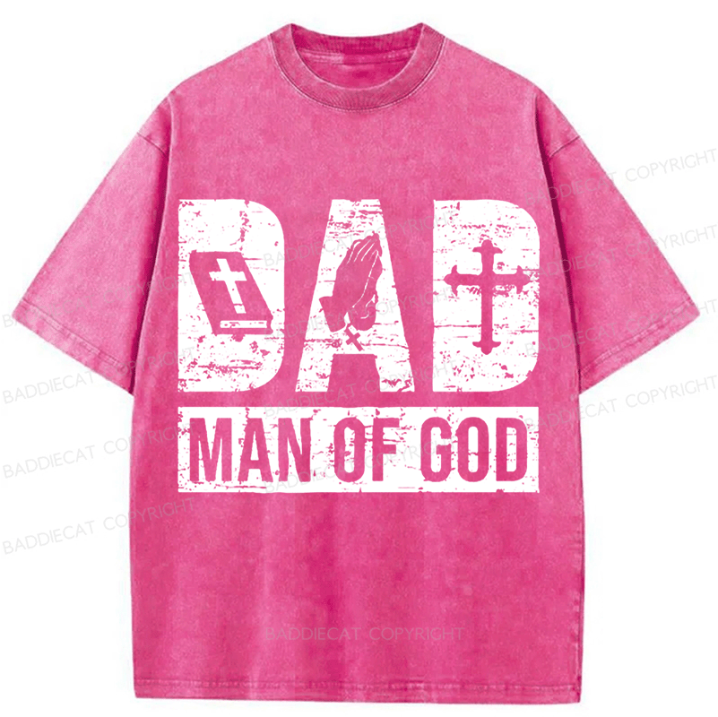 Baddiecat Man Of God Washed T-shirt