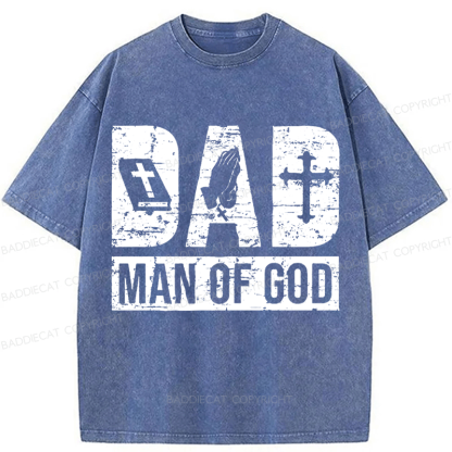 Baddiecat Man Of God Washed T-shirt
