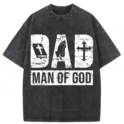 Baddiecat Man Of God Washed T-shirt