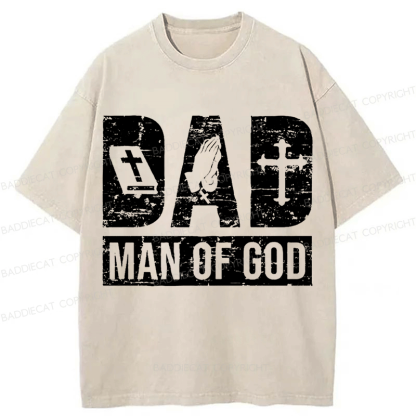 Baddiecat Man Of God Washed T-shirt