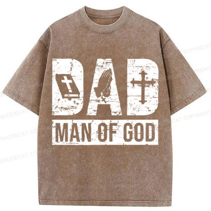 Baddiecat Man Of God Washed T-shirt
