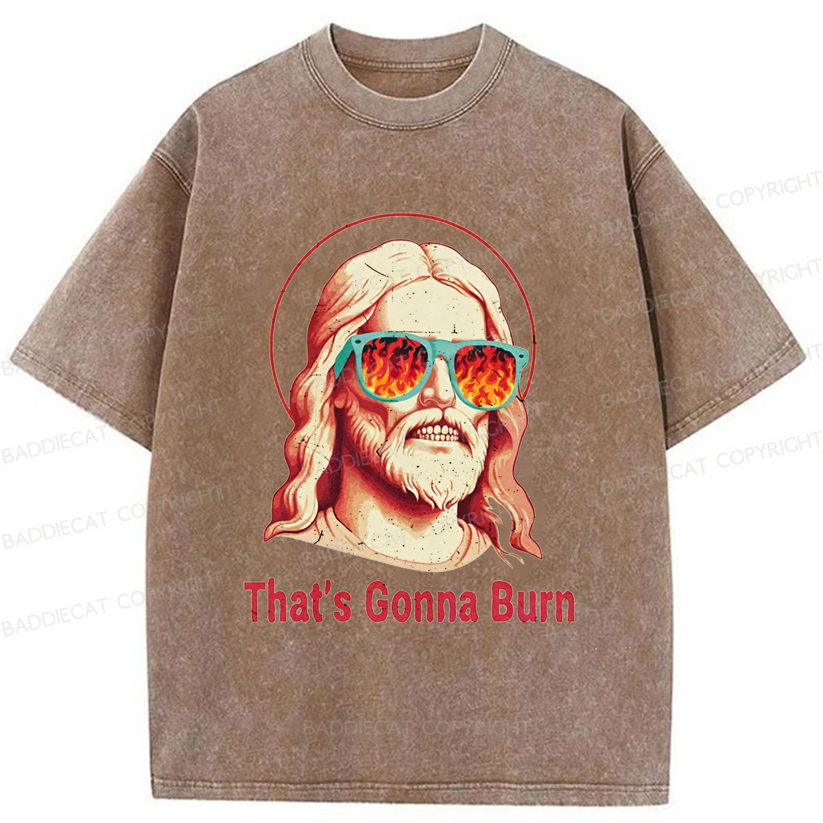 Baddiecat That's Gonna Burn Washed T-shirt