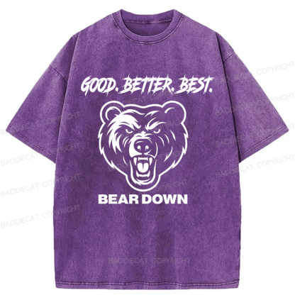 Baddiecat Chicago Football Good Better Best Hoodie Washed T-shirt