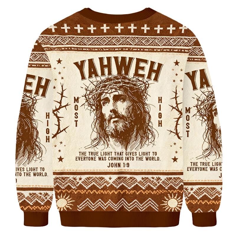 Baddiecat Yahweh Is King Ugly Sweatshirt