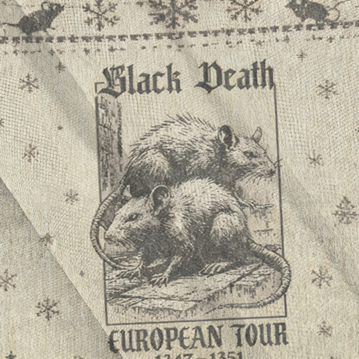 Baddiecat Black Death European Tour 1347- 1351 Christmas Ugly Sweatshirt