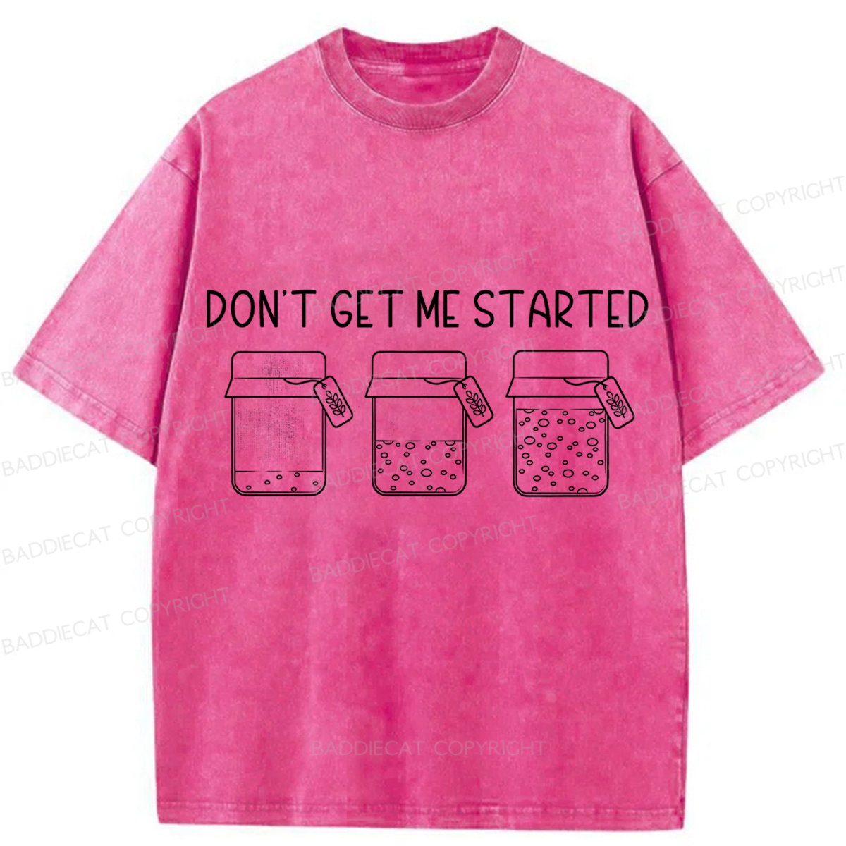 Baddiecat Can Sourdough Washed T-shirt