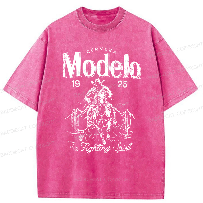 Baddiecat Modelo Washed T-shirt