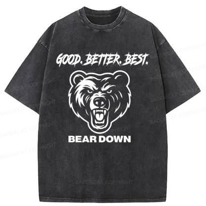 Baddiecat Chicago Football Good Better Best Hoodie Washed T-shirt