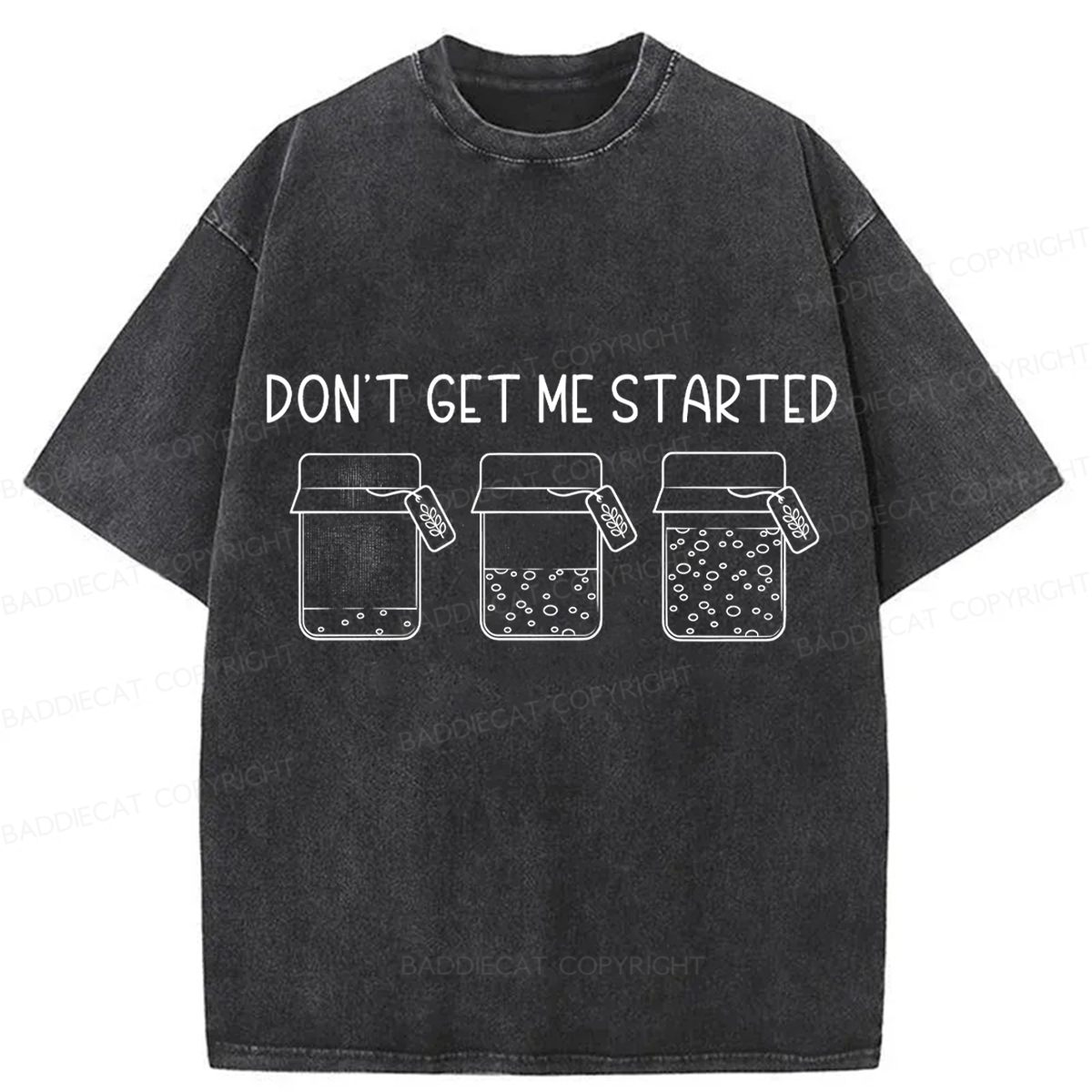 Baddiecat Can Sourdough Washed T-shirt