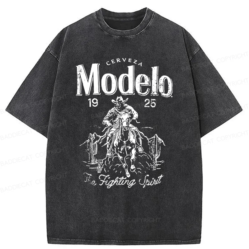 Baddiecat Modelo Washed T-shirt