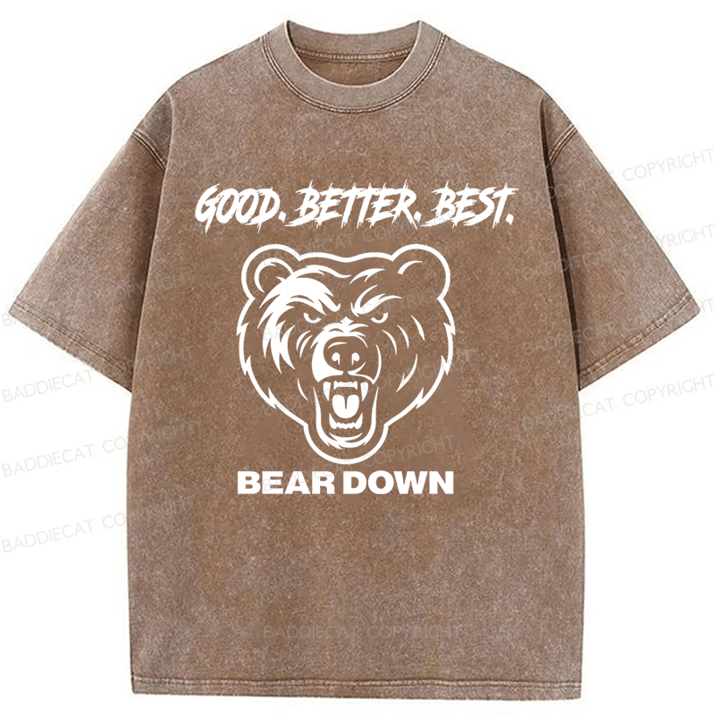 Baddiecat Chicago Football Good Better Best Hoodie Washed T-shirt