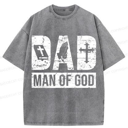 Baddiecat Man Of God Washed T-shirt