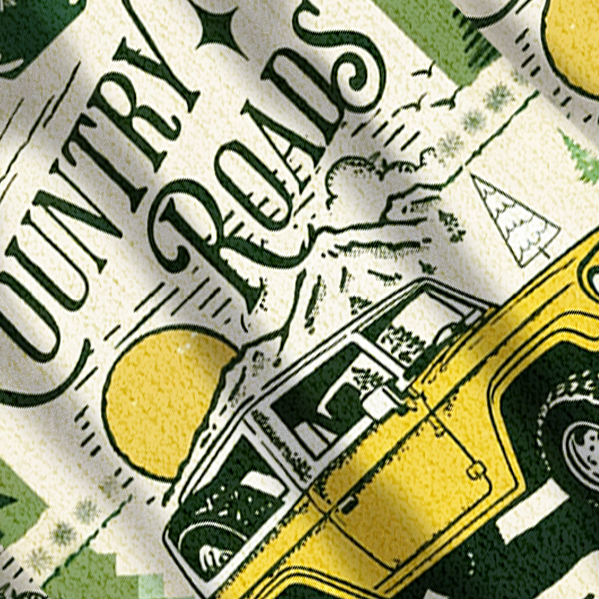 Baddiecat Country Roads Off-road Vehicle Christmas Ugly Sweatshirt