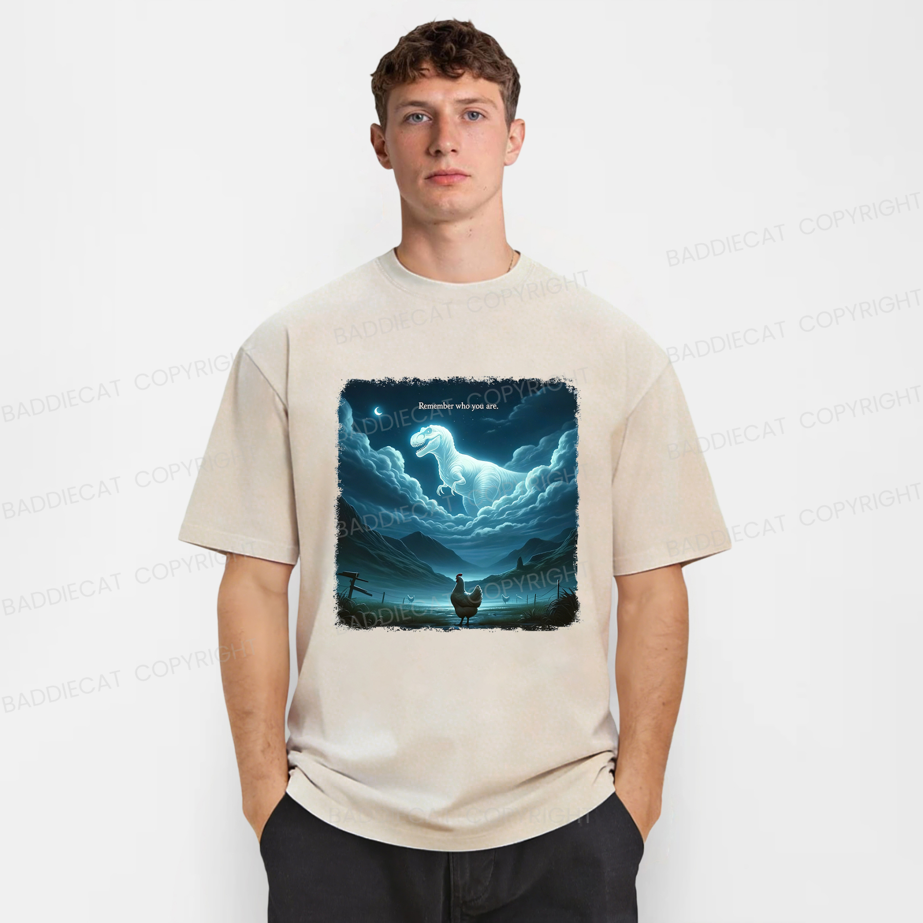 Baddiecat Remember Who You Are Washed T-shirt