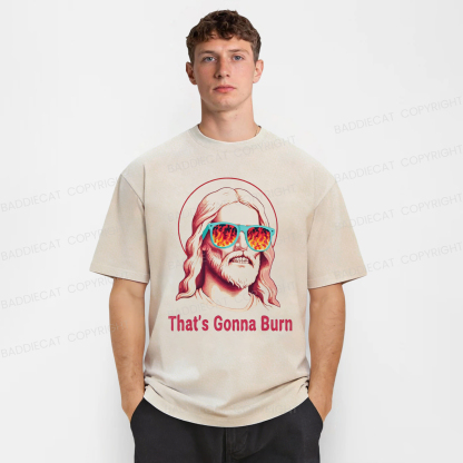 Baddiecat That's Gonna Burn Washed T-shirt