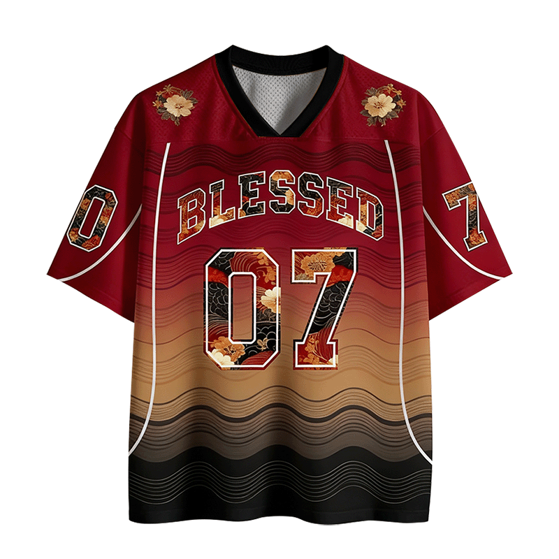 Baddiecat Christian Faith Blessed Mesh Jersey