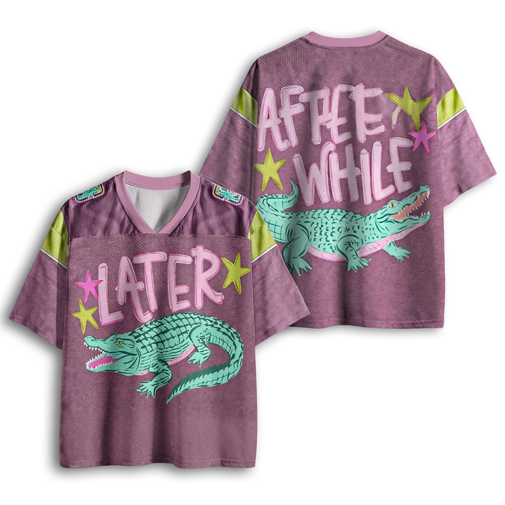 Baddiecat Funny Later Gator Mesh Jersey