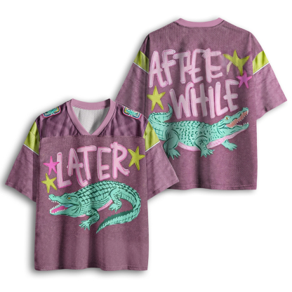 Baddiecat Funny Later Gator Mesh Jersey