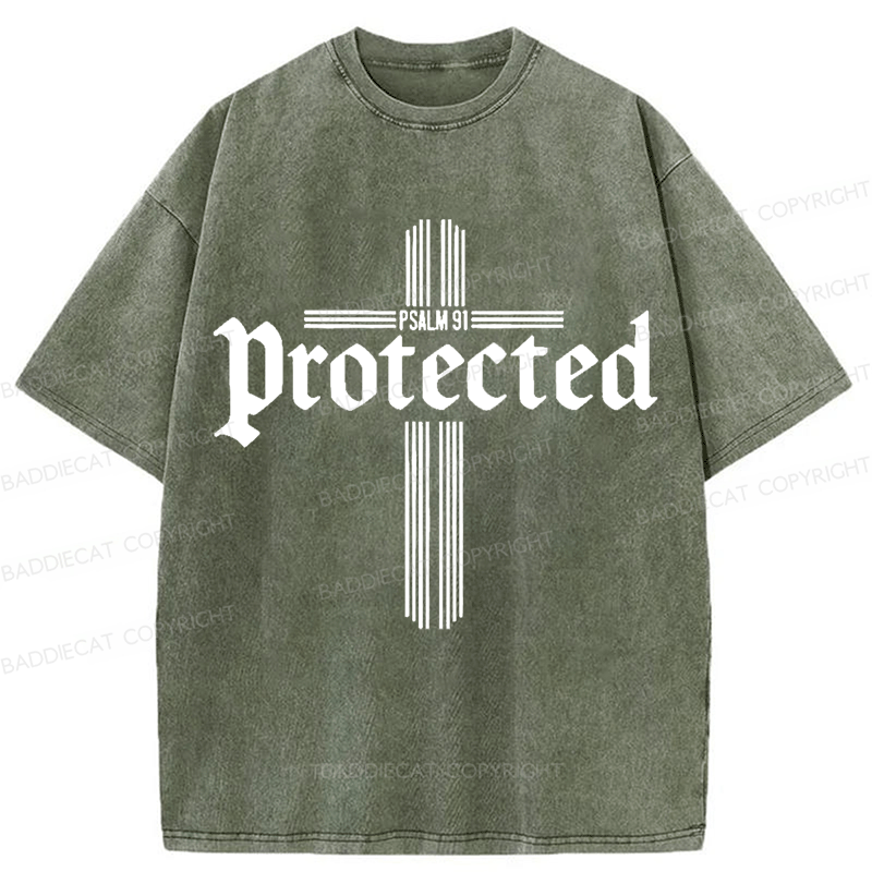Baddiecat Proteeted Washed T-shirt