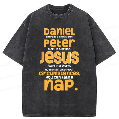 Baddiecat Funny Christian Washed T-shirt