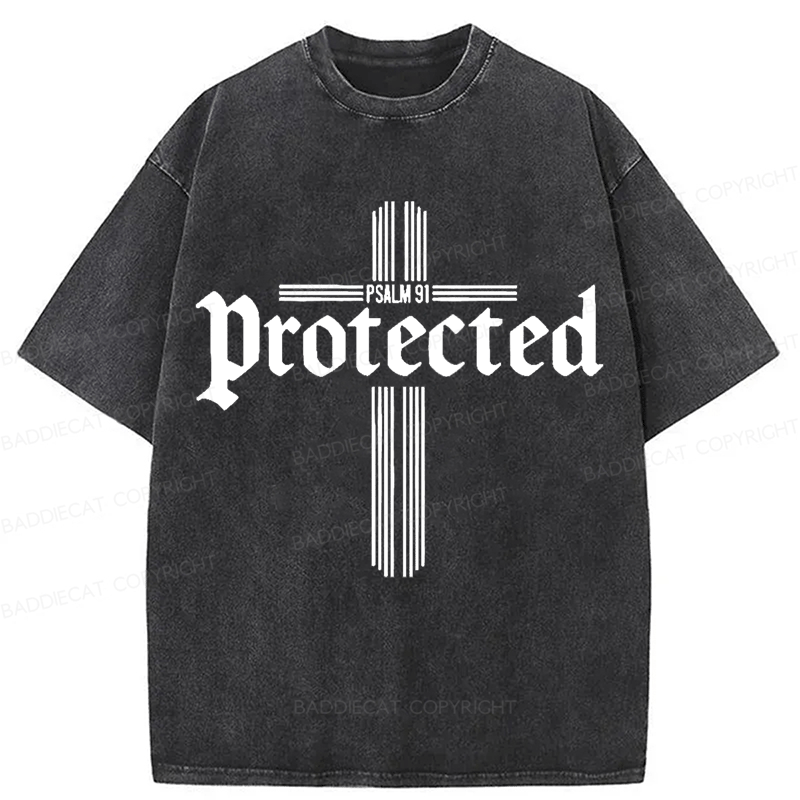 Baddiecat Proteeted Washed T-shirt