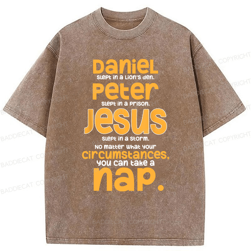 Baddiecat Funny Christian Washed T-shirt