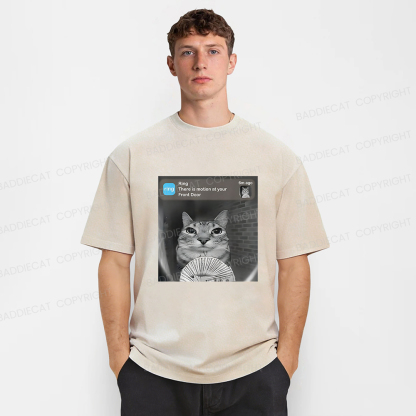 Baddiecat Cat Funny Meme Washed T-shirt
