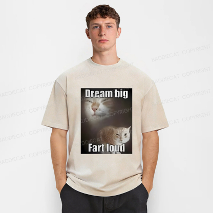 Baddiecat Cat Funny Meme Washed T-shirt