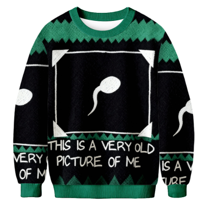 Baddiecat This Is A Very Old Picture Of Me Christmas Ugly Sweatshirt