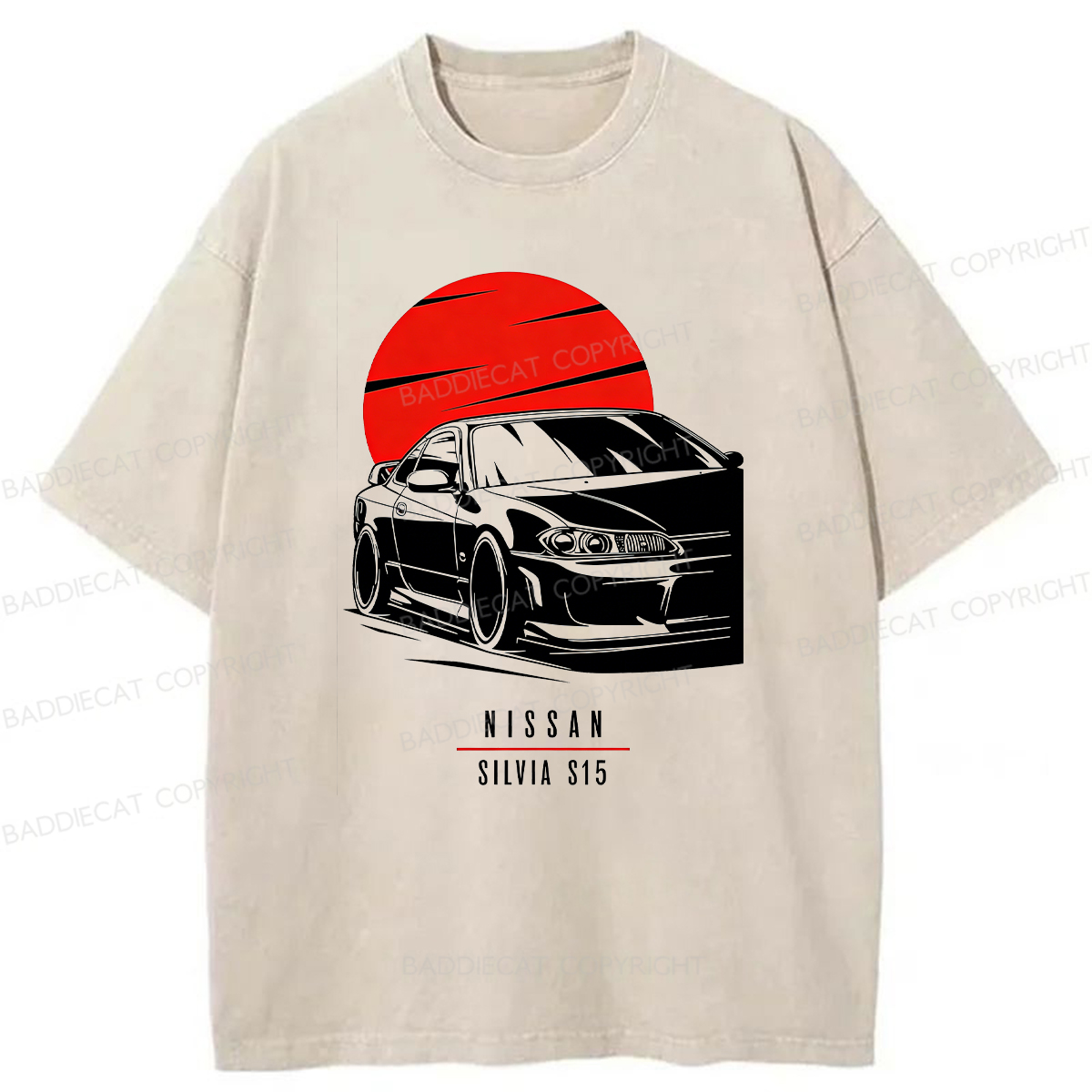 Baddiecat Nissan Silvia S15 Washed T-Shirt