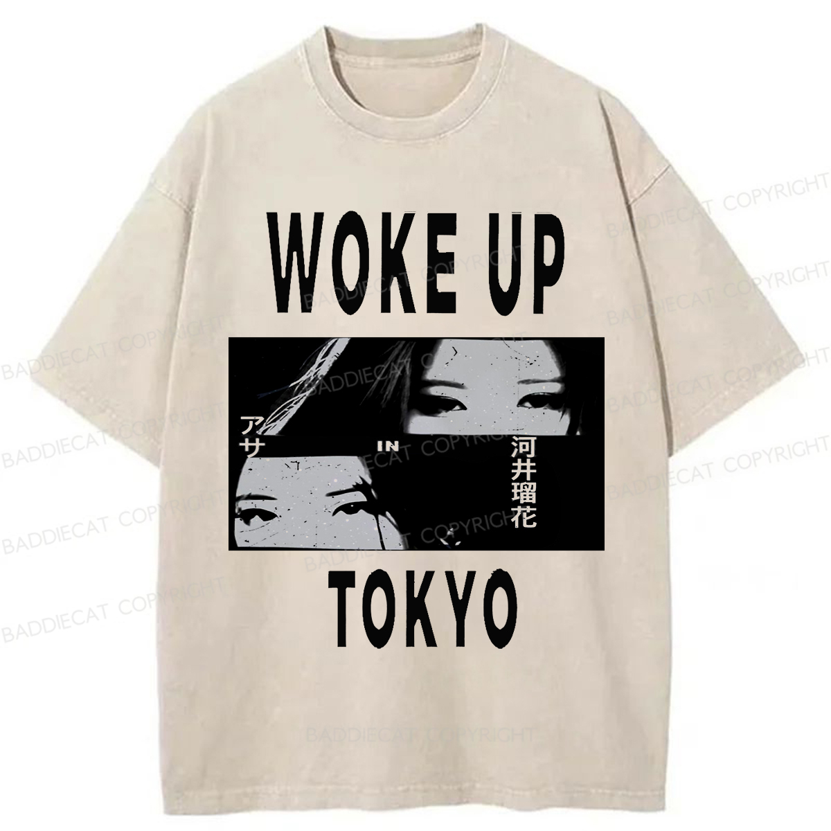 Baddiecat Babymonster Woke Up In Tokyo Washed T-shirt