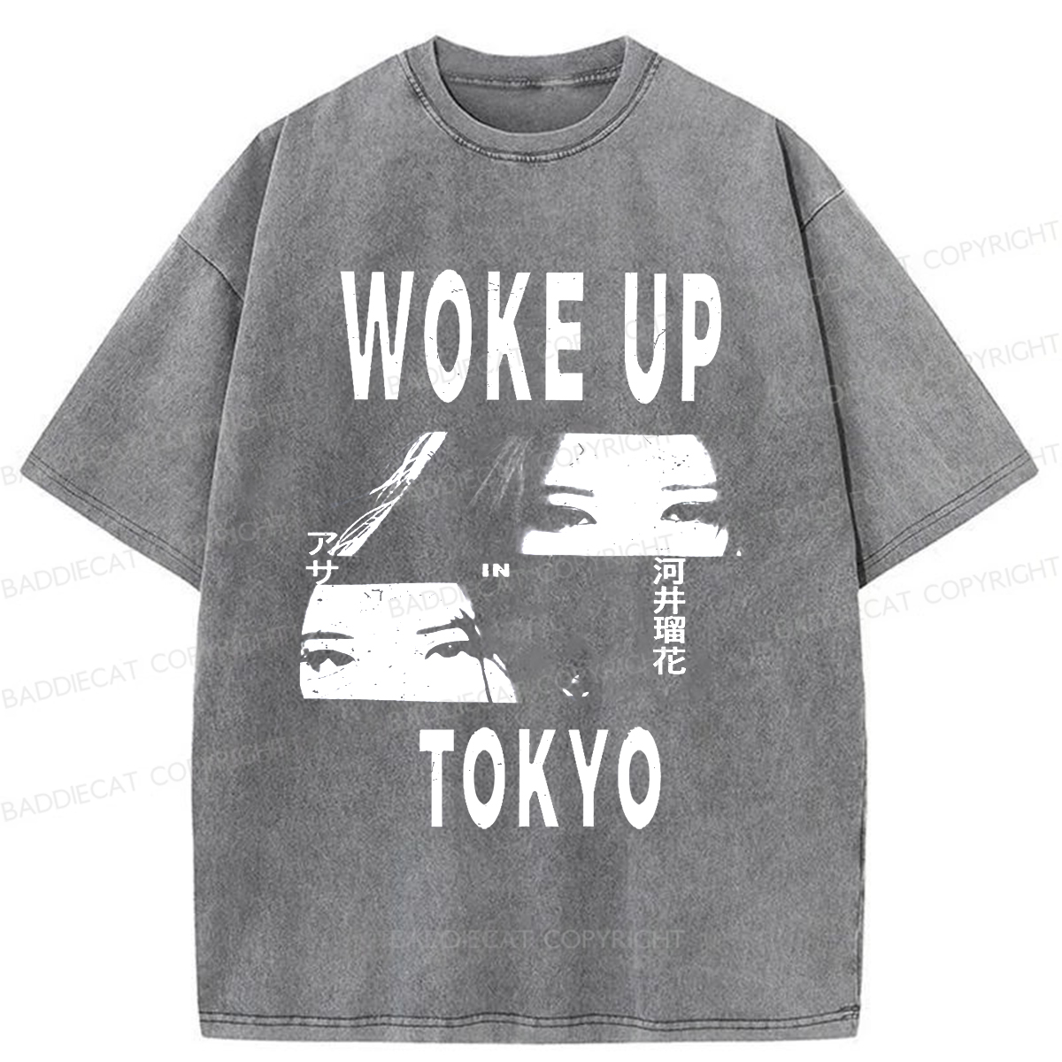 Baddiecat Babymonster Woke Up In Tokyo Washed T-shirt