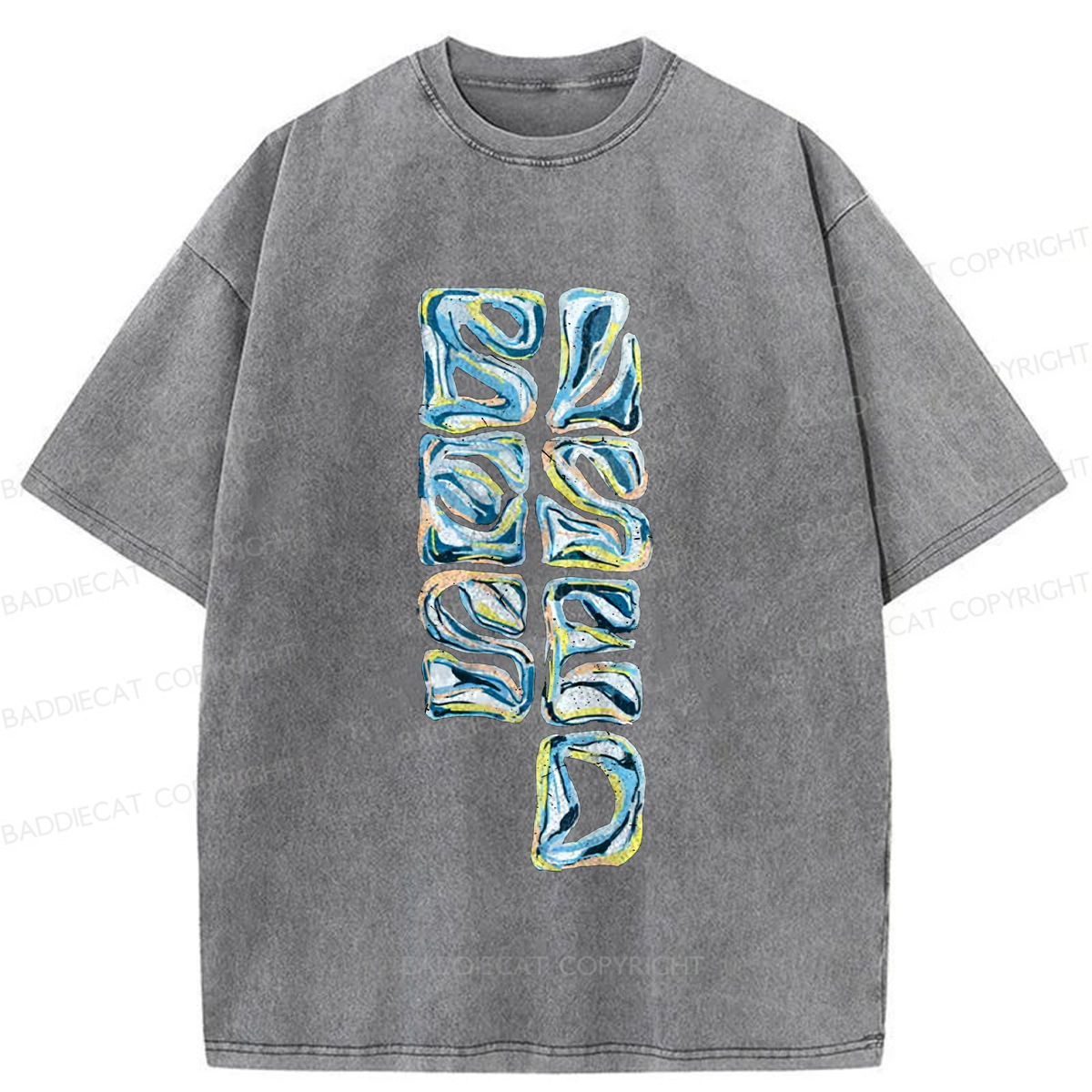 Baddiecat Blessed Washed T-shirt
