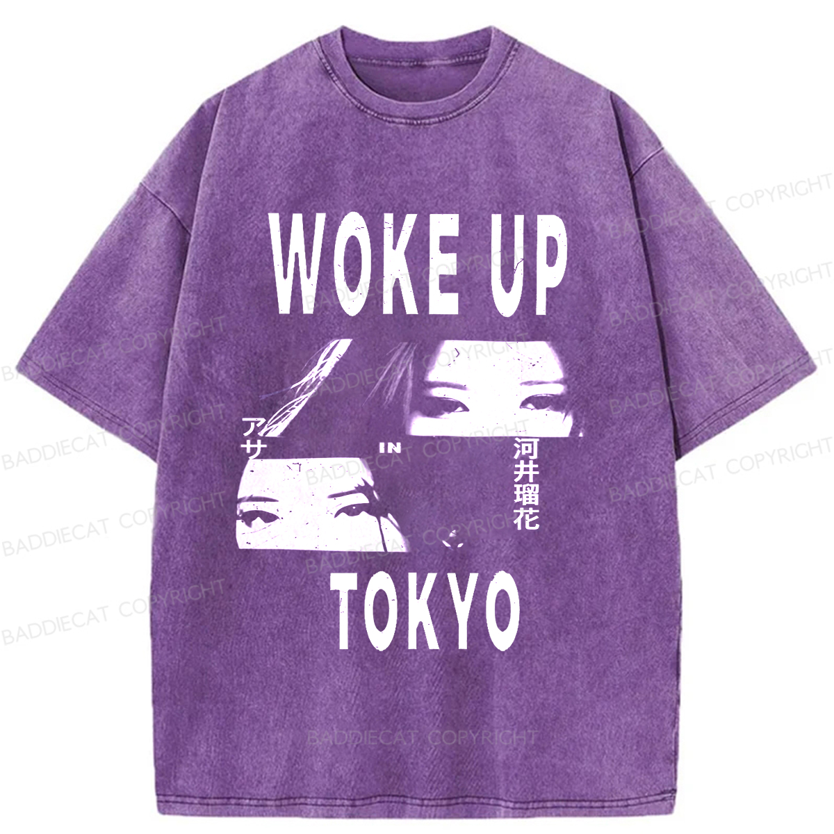 Baddiecat Babymonster Woke Up In Tokyo Washed T-shirt
