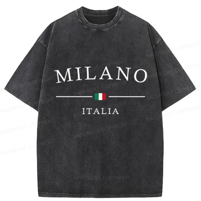 Baddiecat Milano Italia Washed T-shirt