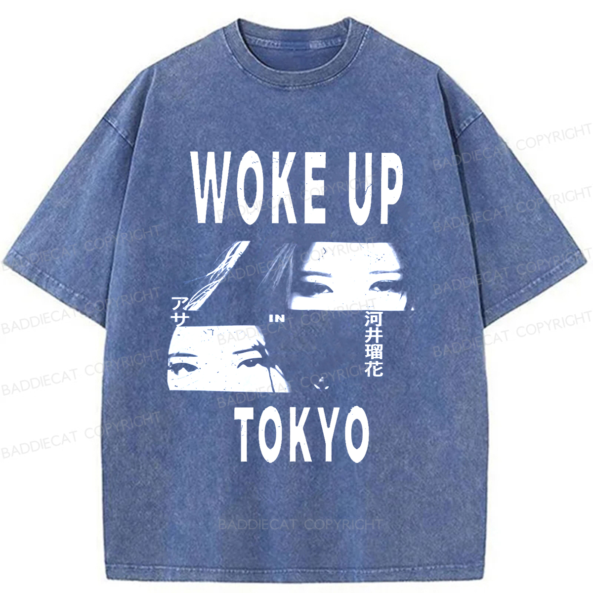 Baddiecat Babymonster Woke Up In Tokyo Washed T-shirt