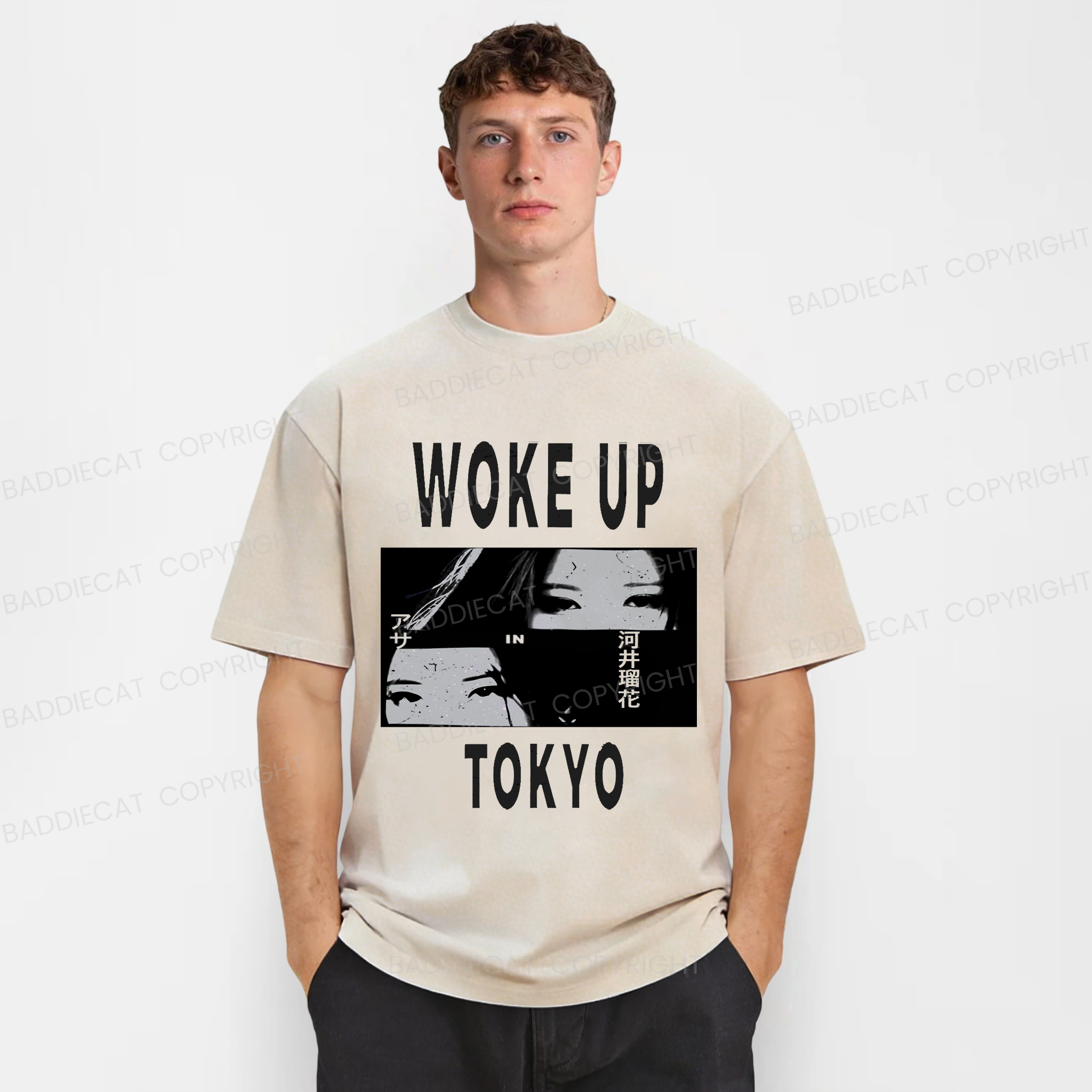 Baddiecat Babymonster Woke Up In Tokyo Washed T-shirt
