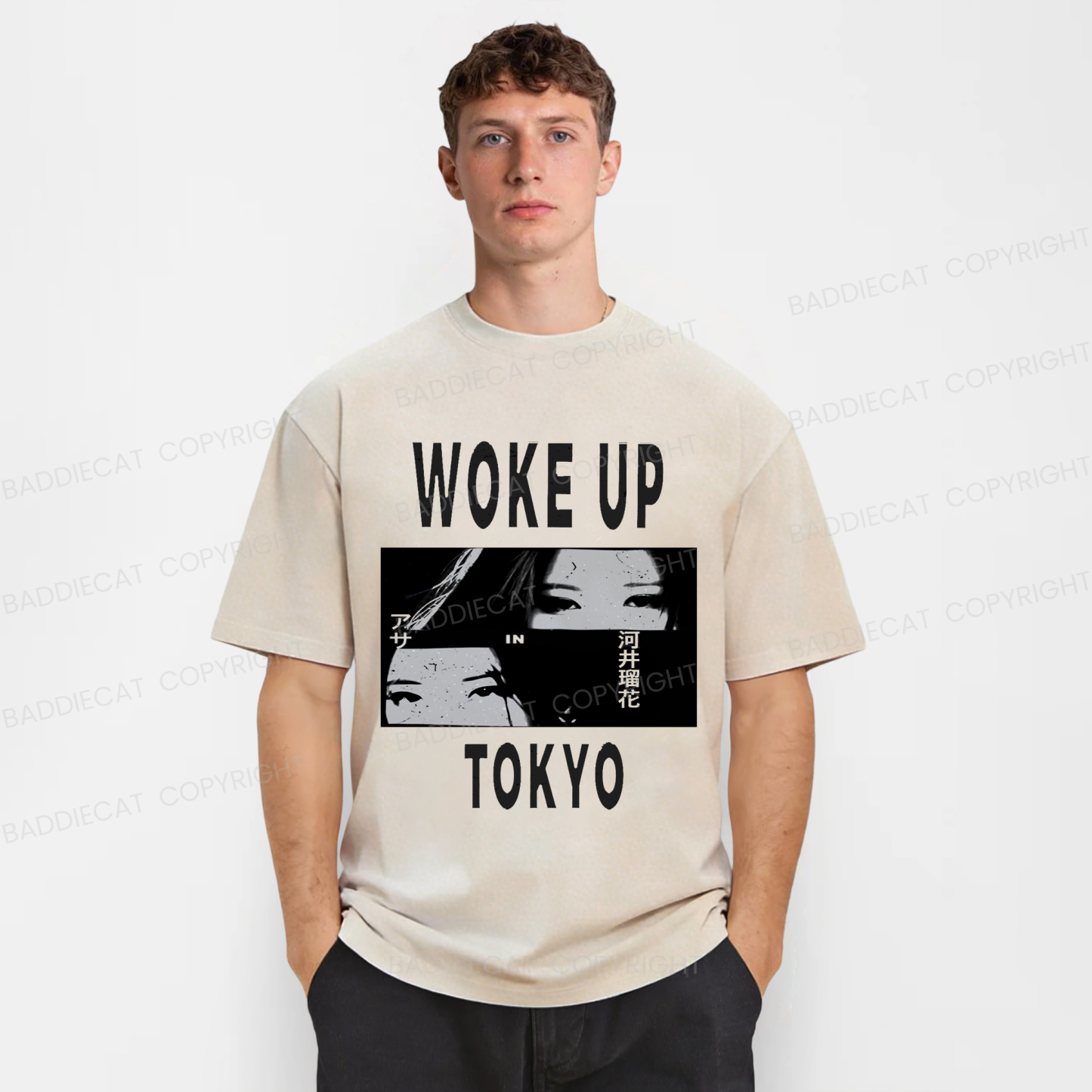 Baddiecat Babymonster Woke Up In Tokyo Washed T-shirt