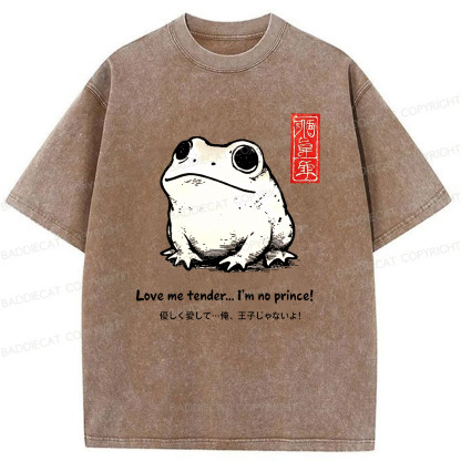 Baddiecat Love Frog Washed T-shirt
